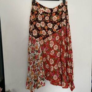Farm Rio Anthropologie Floral Skirt Size Medium